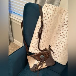Genuine Leather Crossbody bag bought in the Fort Worth Stockyard